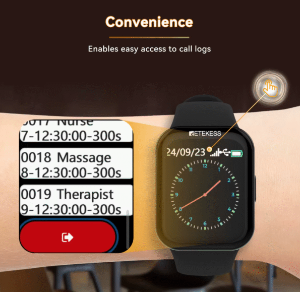 Smart Watch Touch Screen Bi-directional Calling Pager Receiver -TD113-8